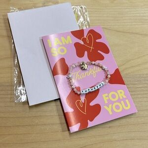 THANKFUL Beaded Bracelet and card
